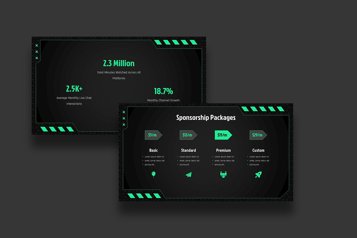 Game Streamer Deck Presentation, a Presentation Template by BumbleGraph Studio (Photo 2 of 5)