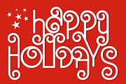 Santa's Beard Curly Christmas Font, a Font by Dancing with Ink (Thumbnail 8 of 30)