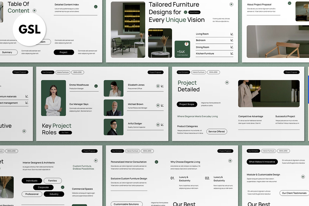 White Project Proposal Google Slide, a Presentation Template by graphicook (Photo 1 of 4)