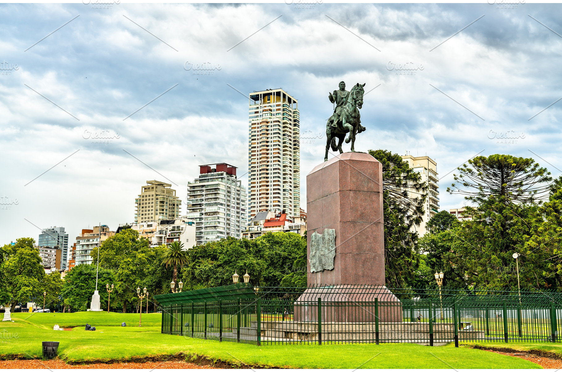 Monument to Juan Manuel de Rosas in, an Architecture Photo by Leonid Andronov