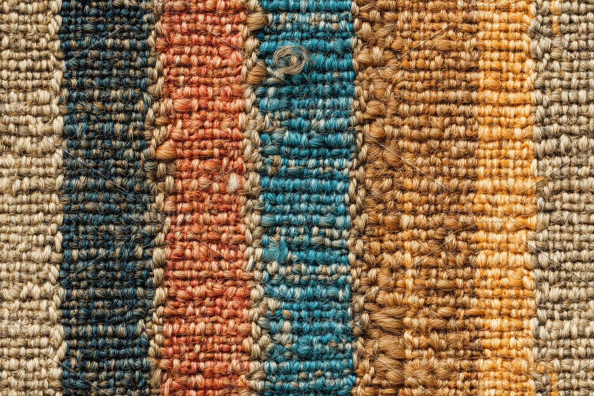Seamless carpet textured woven fabric featuring stripes in various colors inclu, a Texture Graphic by Textures & Backgrounds