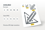 Icon Pack, an Outline Icon by Kalash (Thumbnail 3 of 10)