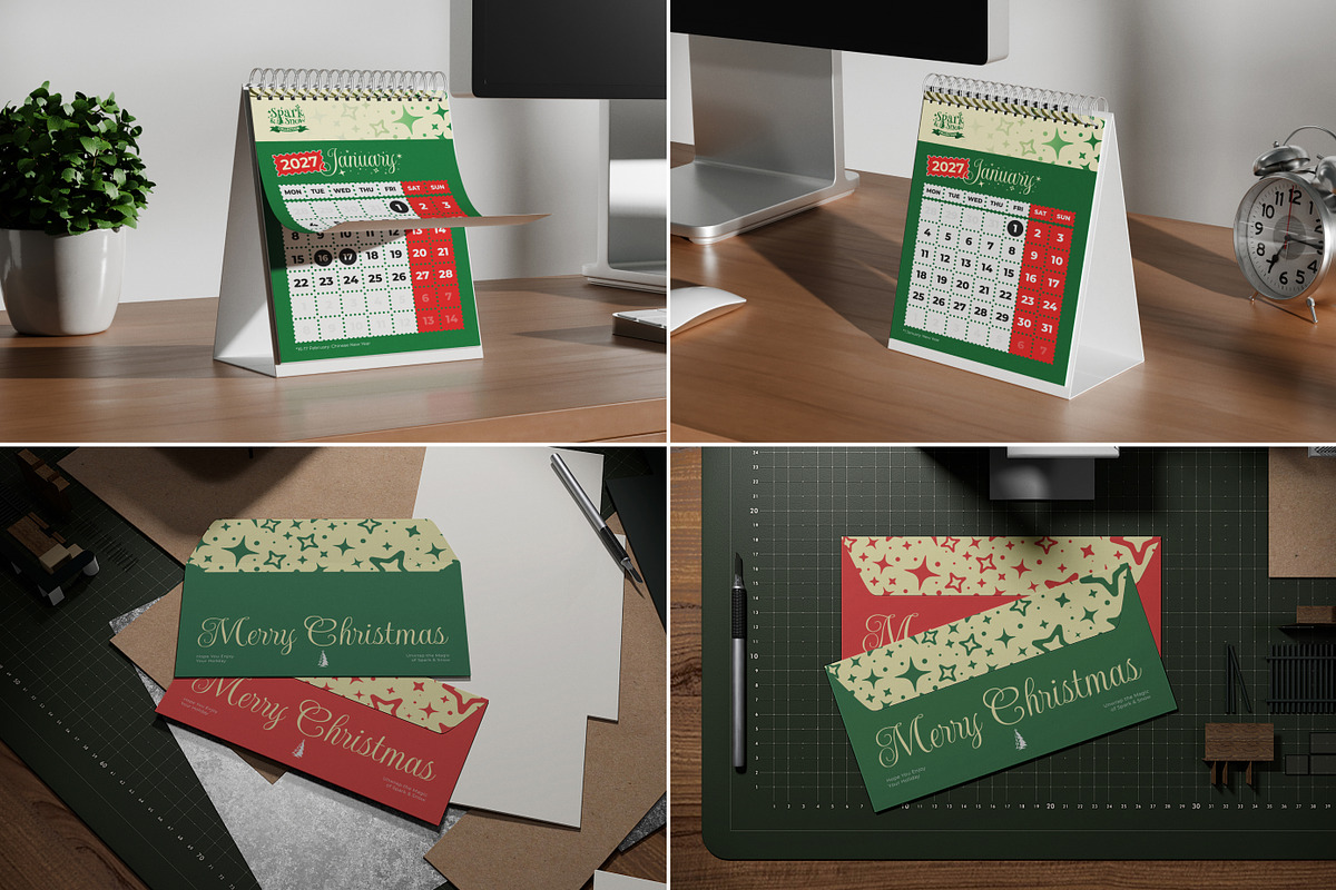 34 Christmas & New Year Mockups, an Advertising Mockup by Vitora Mockup (Photo 8 of 11)
