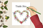 Christmas Coquette Frame Clipart, an Illustration by Creative Art (Thumbnail 3 of 8)
