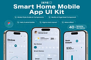 HomeQ - Smart Home App UI Kit, an UI Kit Template by Creative Perspective (Thumbnail 1 of 8)