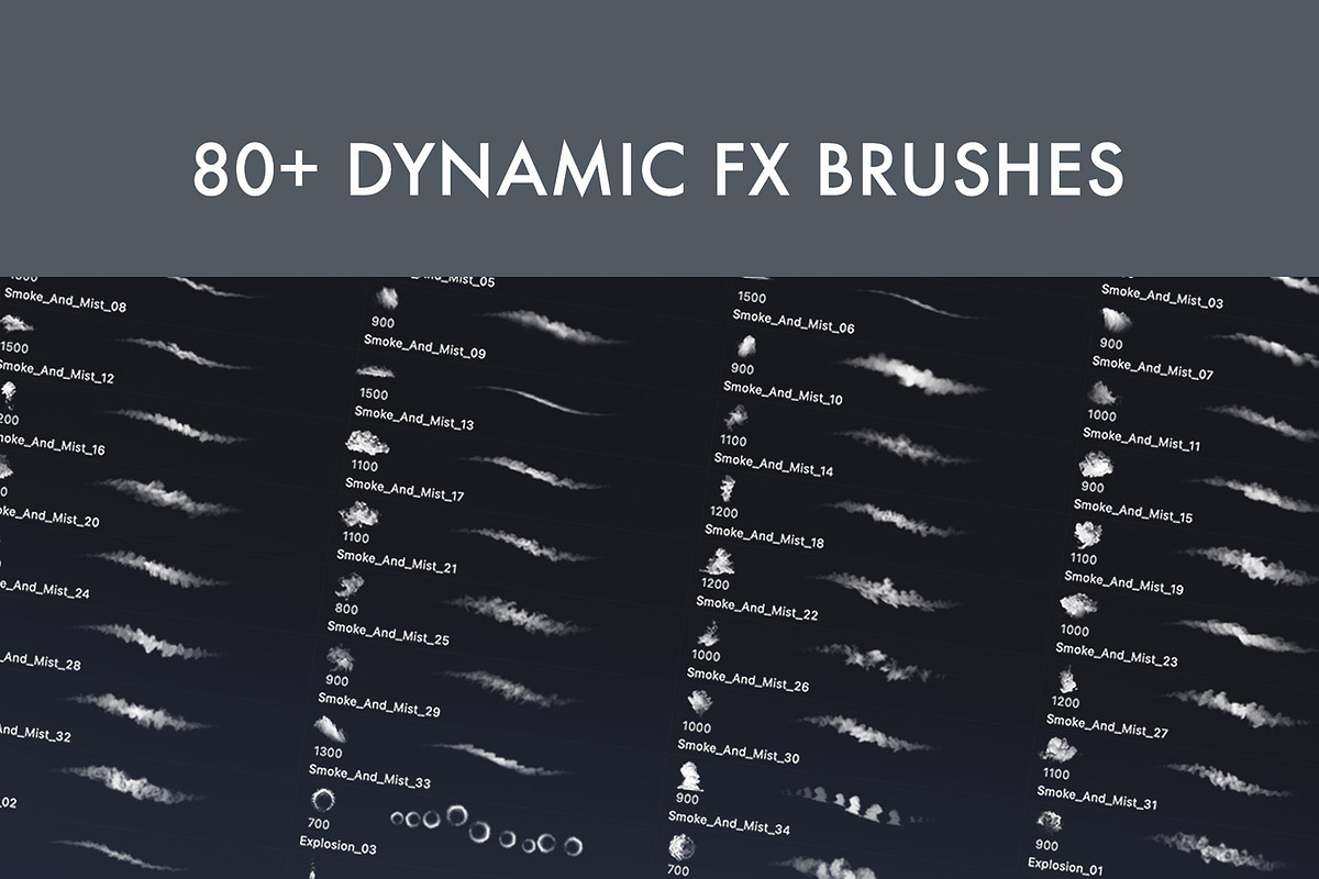 Impact FX Brush Set, a Brush Add-On by Zsolt Kosa Art (Photo 7 of 8)