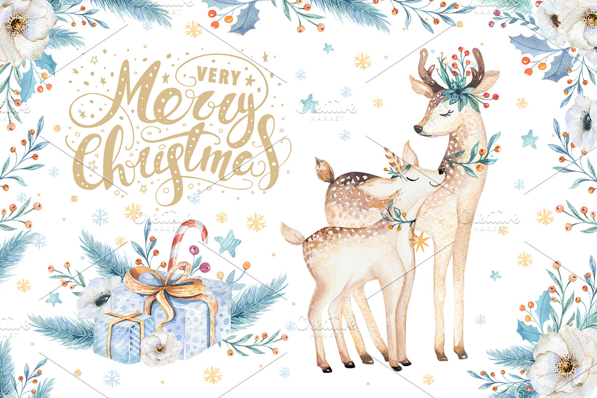 Christmas bundle!, an Animal Illustration by Peace ART (Photo 2 of 6)