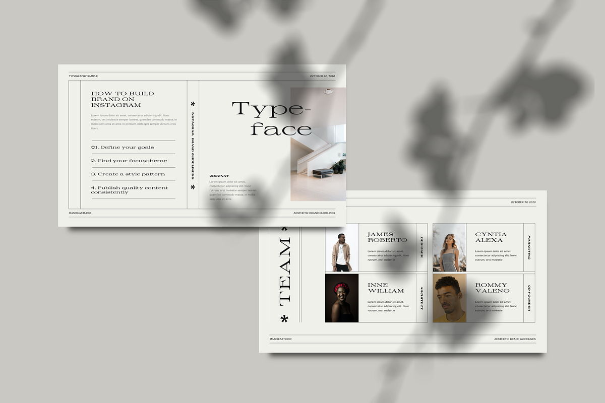 Bilqist - Keynote Brand Guidelines, a Presentation Template by Masdika Studio (Photo 3 of 10)