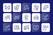 Animated Communication Icons, an Outline Icon by Prosymbols (Thumbnail 3 of 5)