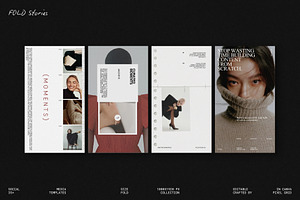 FOLD | Instagram Template (II), a Social Media Template by Pixel Grid