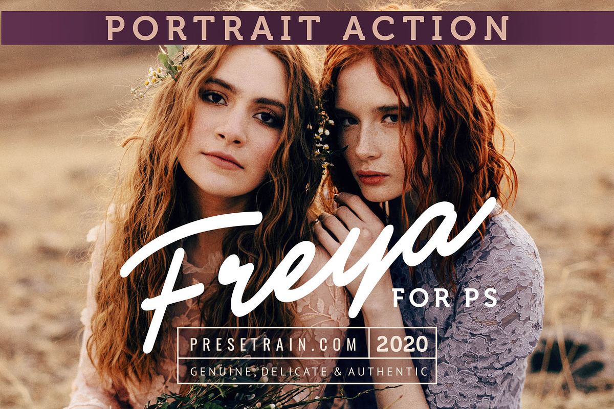 Freya Portrait Action for Photoshop, an Action Add-On by Presetrain Co. (Photo 1 of 9)