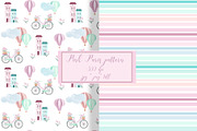 Pink Paris Seamless Patterns, a Pattern Graphic by Oksana Dovhopol Art (Thumbnail 1 of 10)
