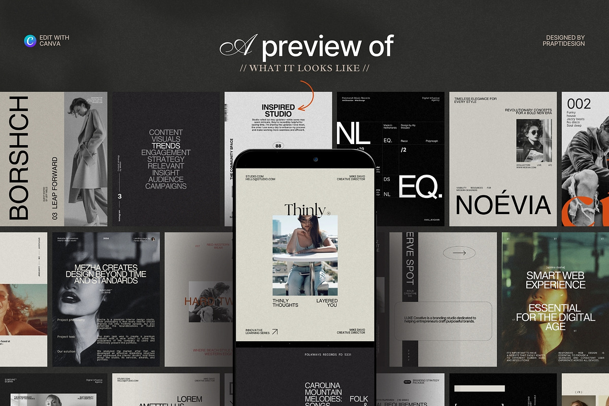 Instagram Marketing Post Templates, a Social Media Template by Prapti Design (Photo 3 of 9)