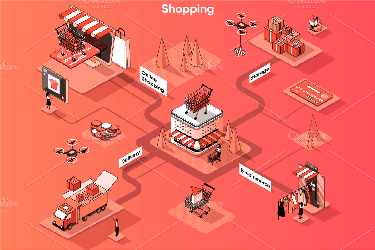 Isometric 3D Vector Illustrations, a Templates & Theme by alexdndz (Photo 23 of 32)