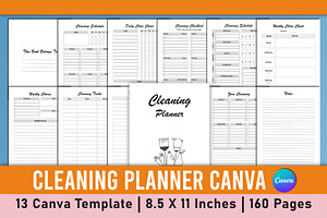 Cleaning Planner Canva Interior