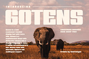 Gotens Bold Condensed Font, a Sans Serif Font by RantautypeStudio (Thumbnail 1 of 15)