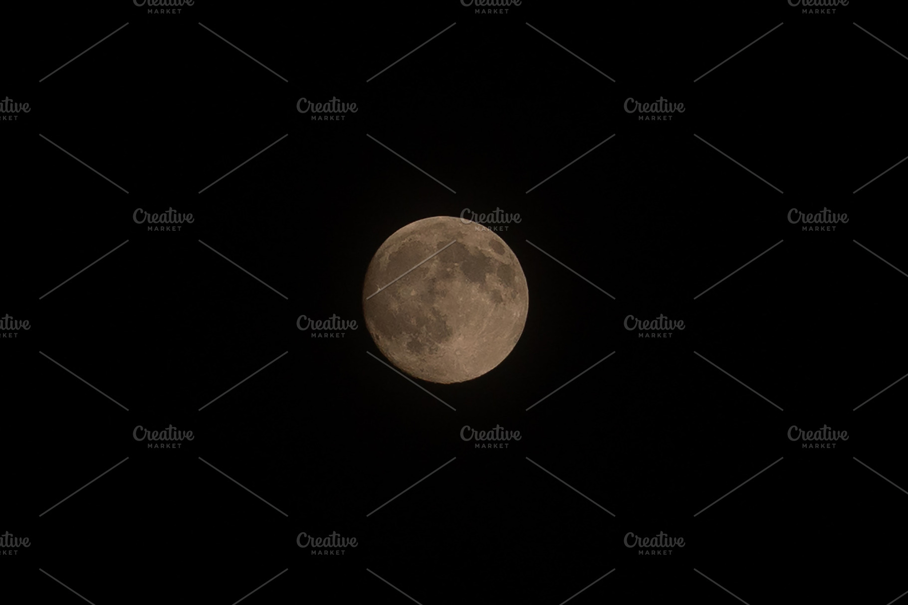 Detailed full moon suspended in dark, a Nature Photo by Elena Vagengeim