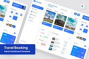 Travel Booking Admin Dashboard, an UI Kit Template by SquidPixey (Thumbnail 1 of 5)
