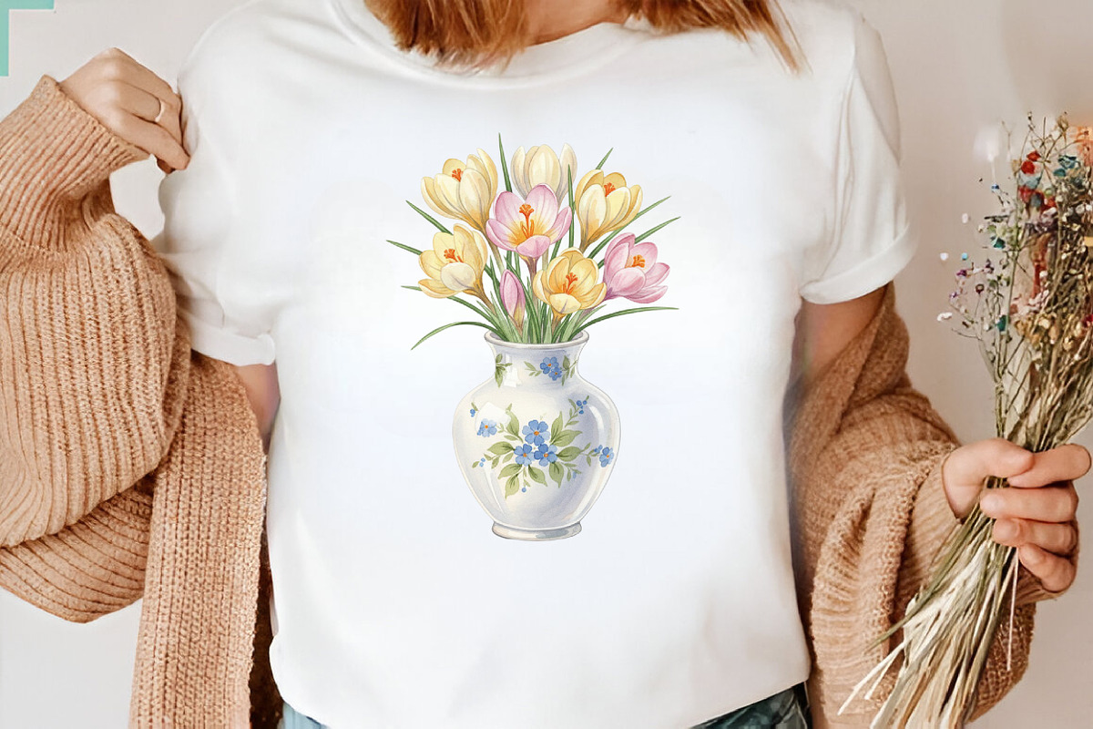 Watercolor Crocuses Clipart Bundle., an Illustration by SVGArt (Photo 8 of 9)