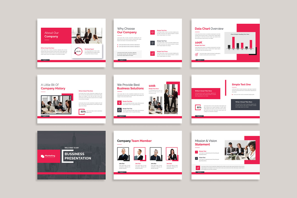 Modern Business Presentation, a Presentation Template by creative-mint (Photo 6 of 12)