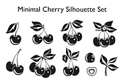 Cherries Illustration Vector Set, a Food Illustration by Lettering_Logo (Thumbnail 4 of 4)