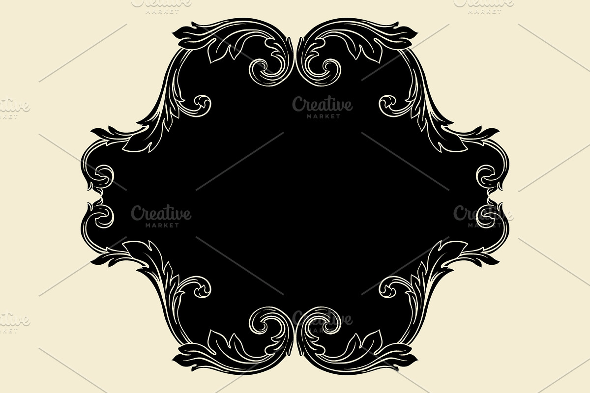 Borders and Frames Ornate Baroque, a Decorative Illustration by Samira (Photo 5 of 7)