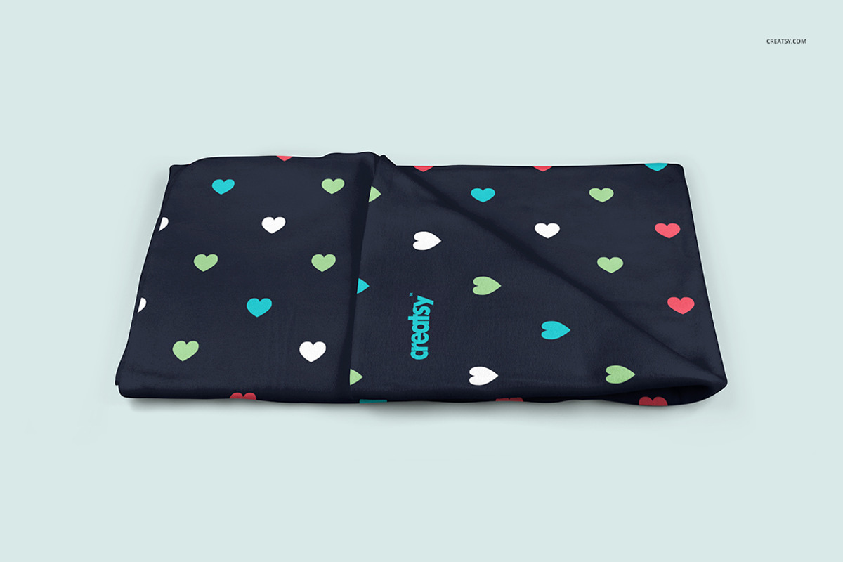 Fleece Blanket Mockup Set, a Product Mockup by creatsy4 (Photo 4 of 8)