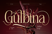 Gulbina, a Serif Font by Burntilldead (Thumbnail 1 of 12)