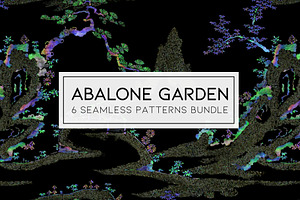 Abalone Garden 6 Seamless Patterns