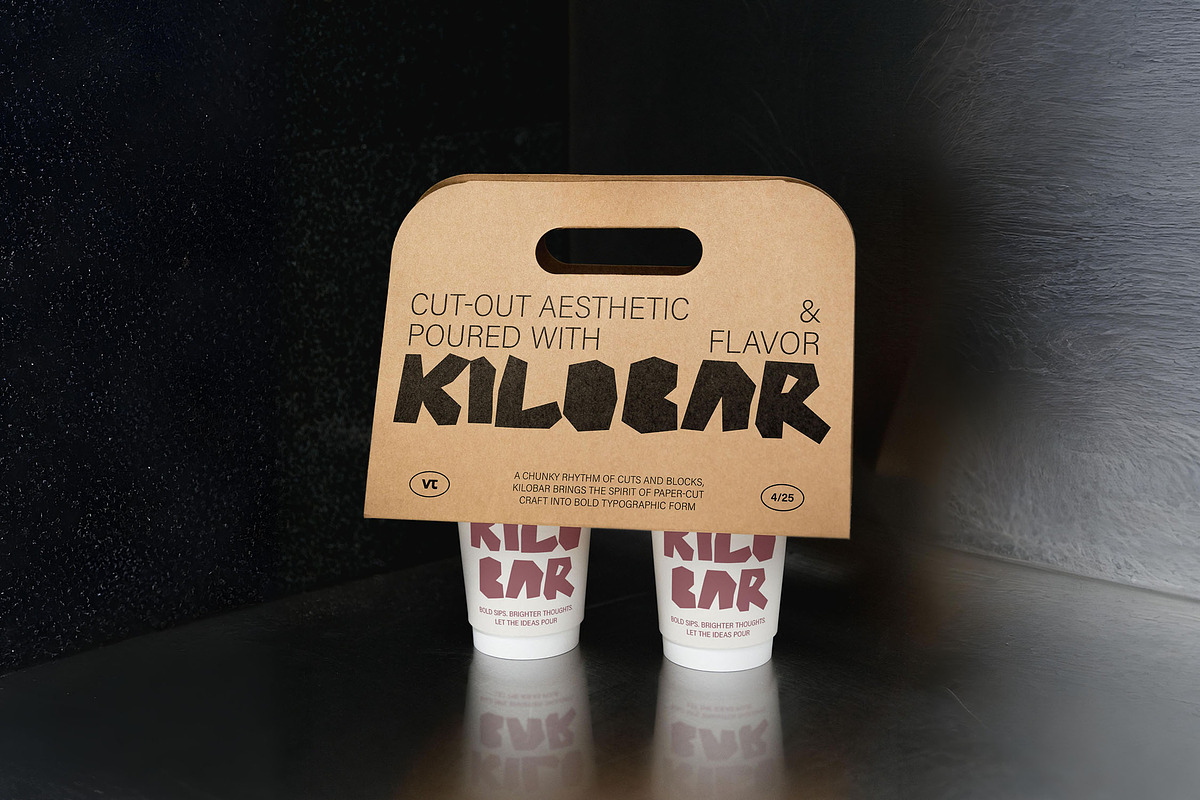 Kilobar - Papercut Font, a Sans Serif Font by Versetype (Photo 19 of 21)