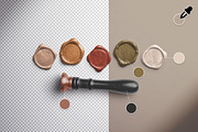 Metallic Wax Seal and Stamp Mockup, a Mockup by Custom Scene (Thumbnail 5 of 11)