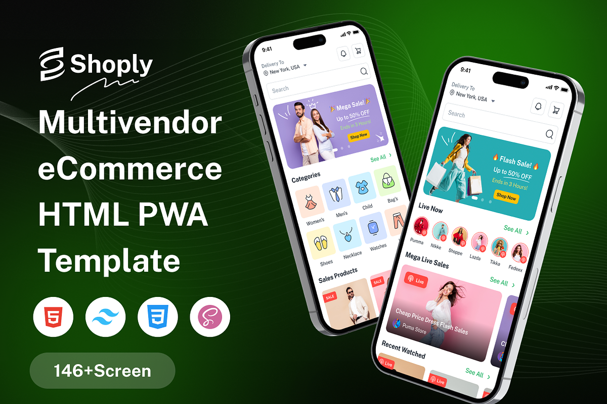 Multivendor eCommerce PWA Template