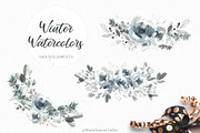 Watercolor Christmas Clipart, a Decorative Illustration by MariaScaroniAtelier (Thumbnail 4 of 10)
