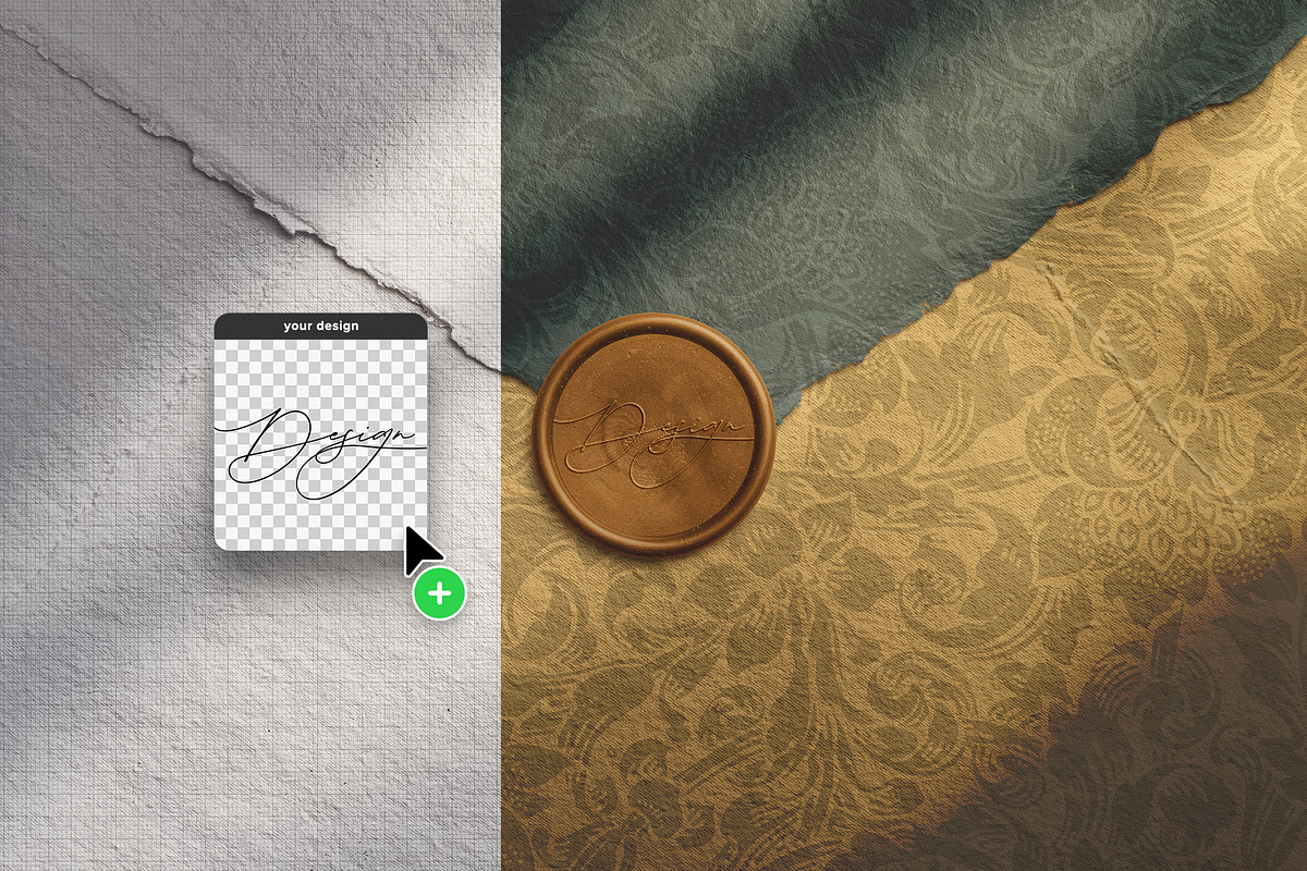 Handmade Envelope Close-Up with Wax, a Product Mockup by Custom Scene (Photo 6 of 10)