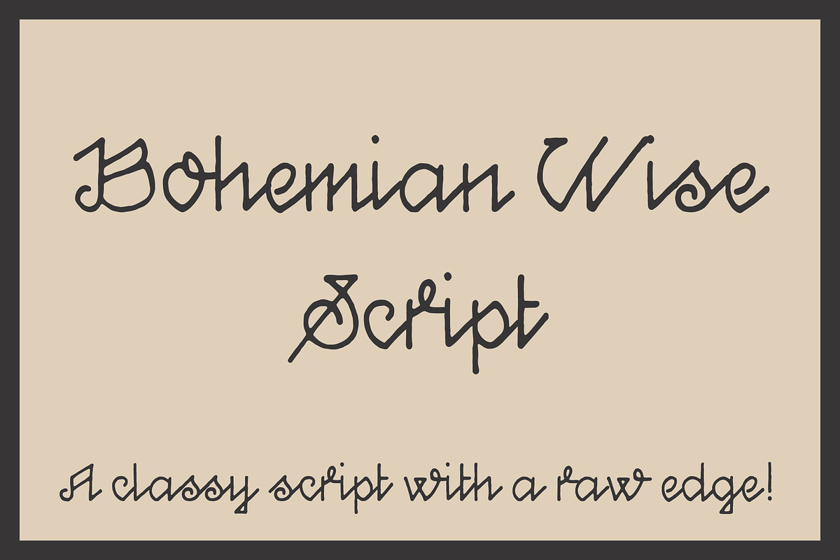 Bohemian Wise Script preview 3