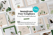 Crazy Plant Lady Instagram Template, a Social Media Template by thetrendytemplate (Thumbnail 1 of 5)
