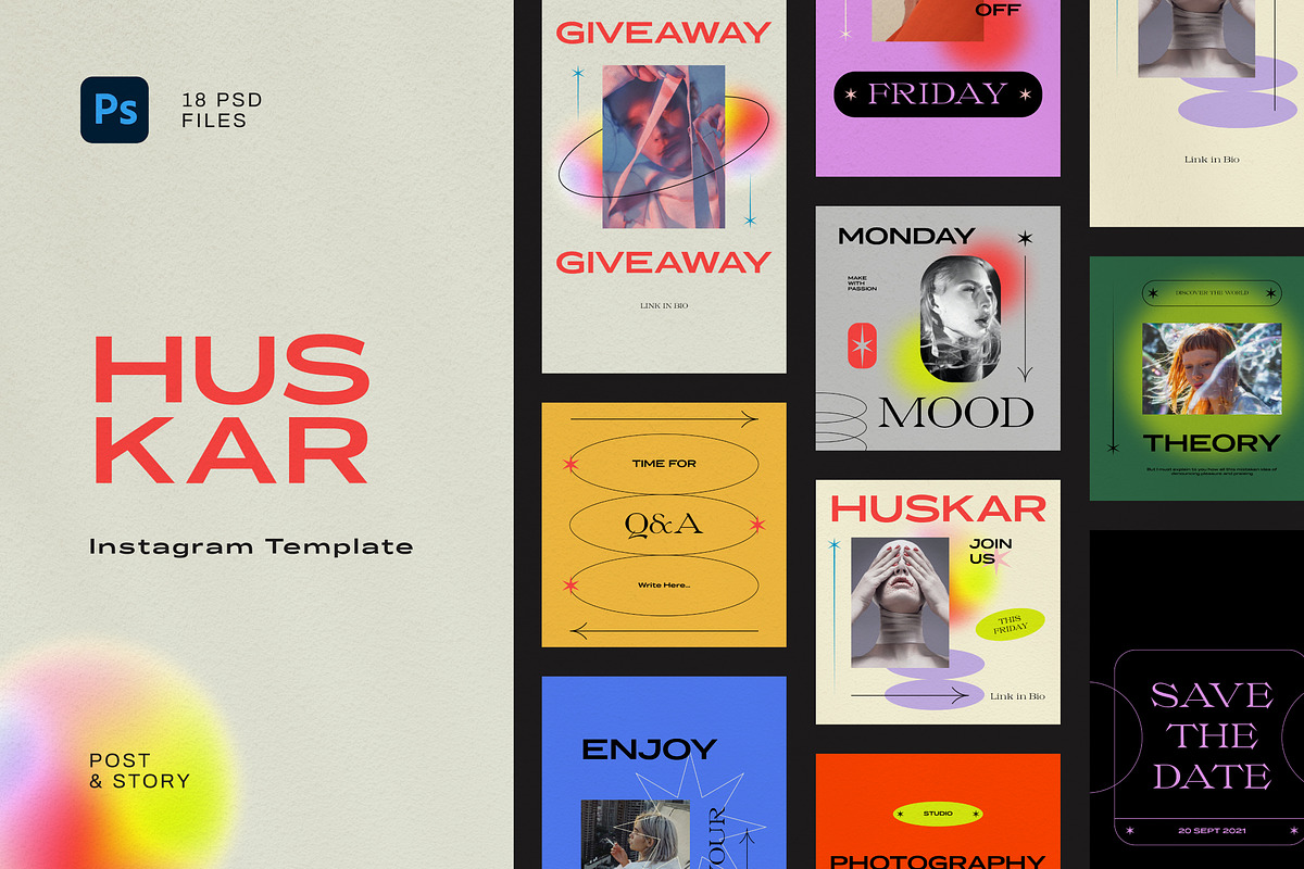 Huskar - Instagram, a Social Media Template by Temptackle (Photo 1 of 5)