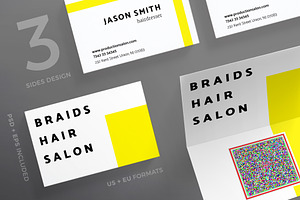 Business Cards Braids Hair Salon