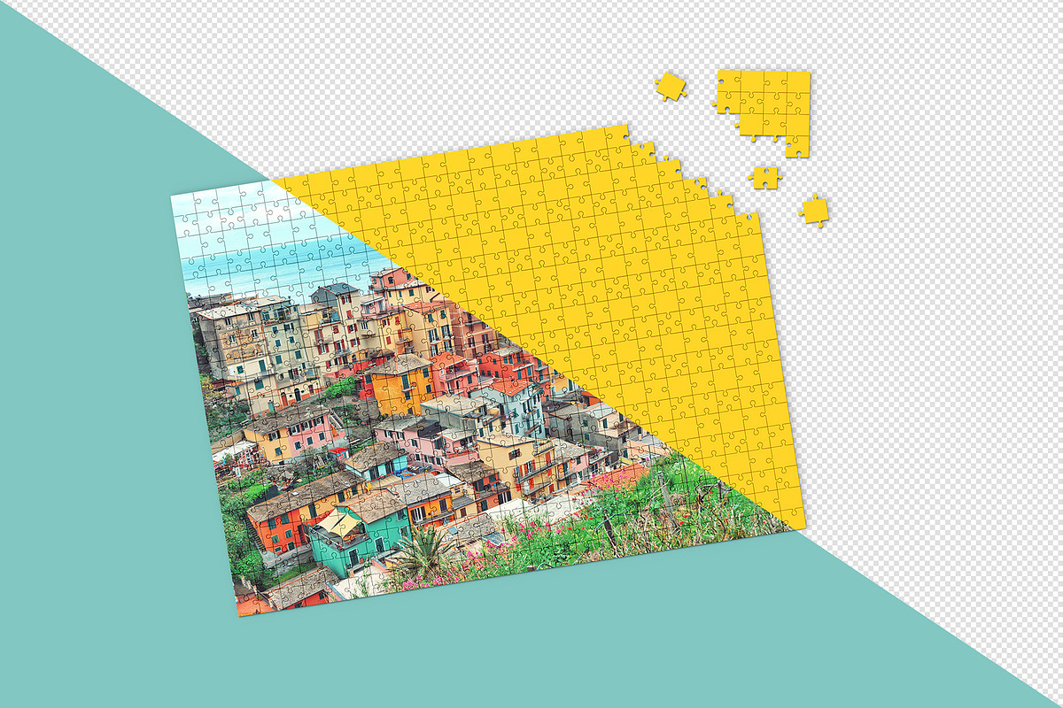 Puzzle Mockup - 12 views, a Packaging Mockup by Illusiongraphic (Photo 15 of 25)