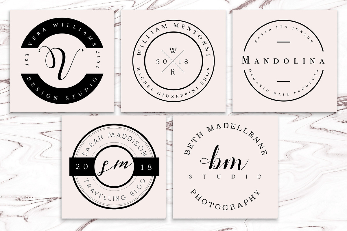 PREMIUM 120 Stamp Logo Bundle, a Branding & Logo Template by IsikChic (Photo 9 of 30)