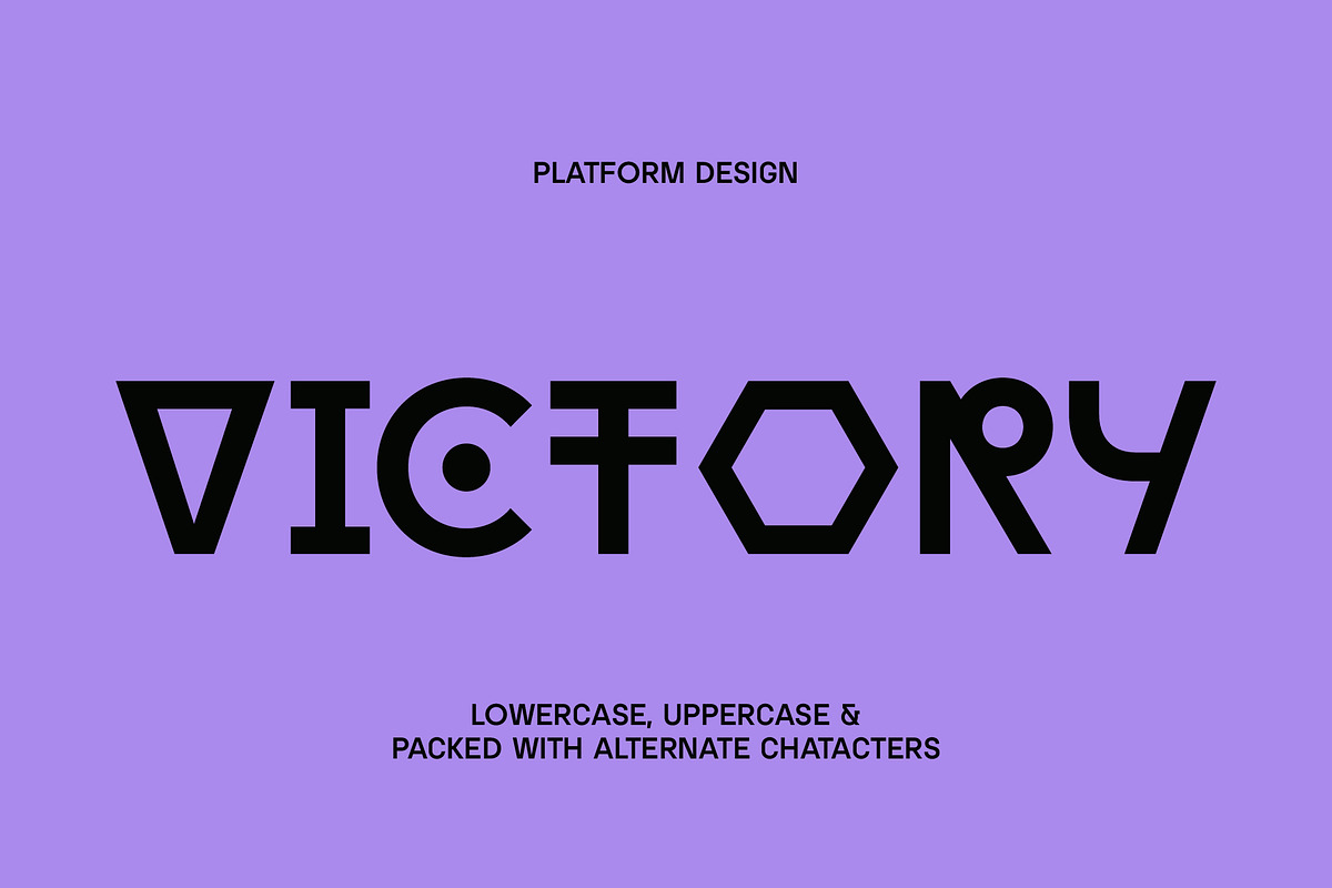 Victory - Futuristic Display Font