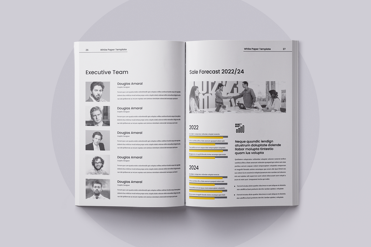 White Paper | Canva, InDesign, a Brochure Template by ArtisticLand (Photo 4 of 7)