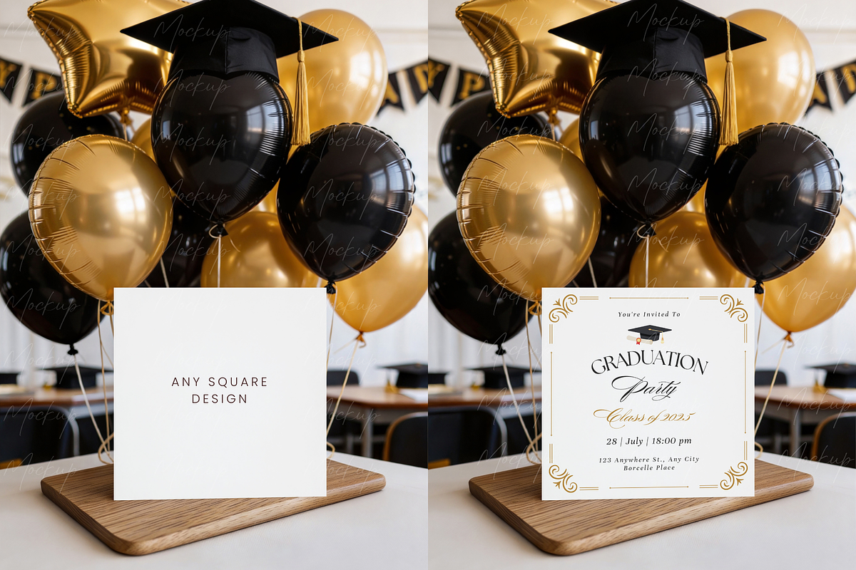 Graduation Classroom Card Mockup, a Product Mockup by TatiMockup (Photo 2 of 3)
