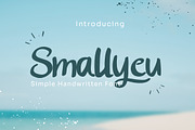 Smallyeu - Handwritten Font, a Script Font by Dhabee (Thumbnail 1 of 8)