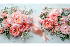 Wedding invitation with blush, a Photo by Rodica Ciorba