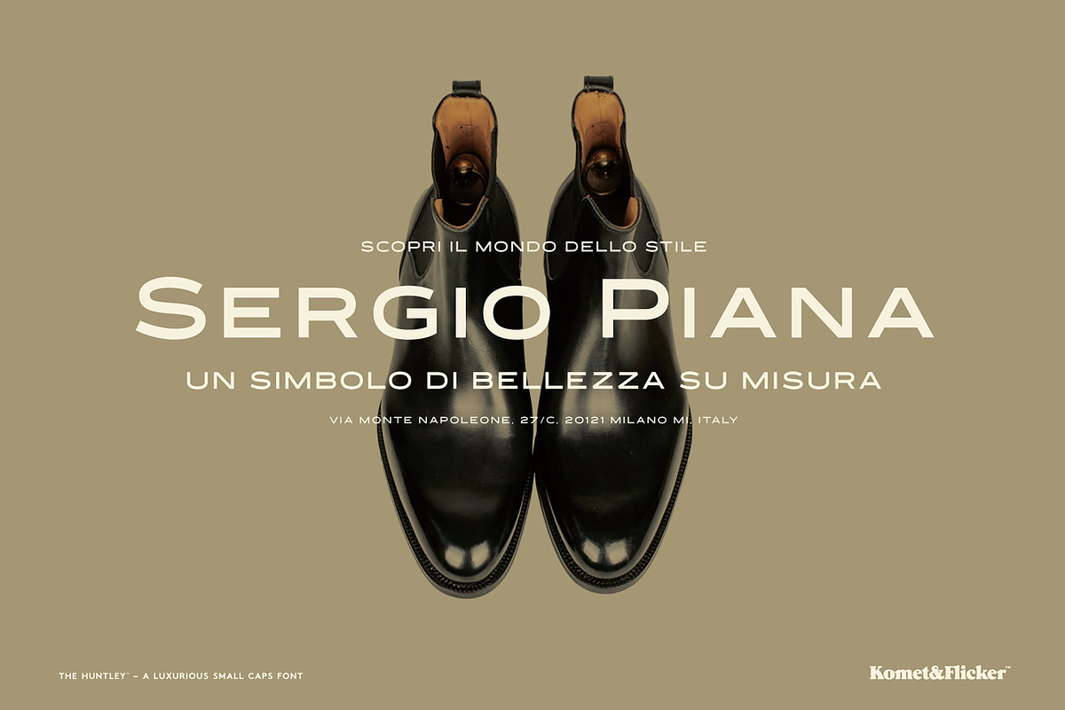 The Huntley – A Luxurious Font, a Sans Serif Font by Komet & Flicker (Photo 12 of 15)