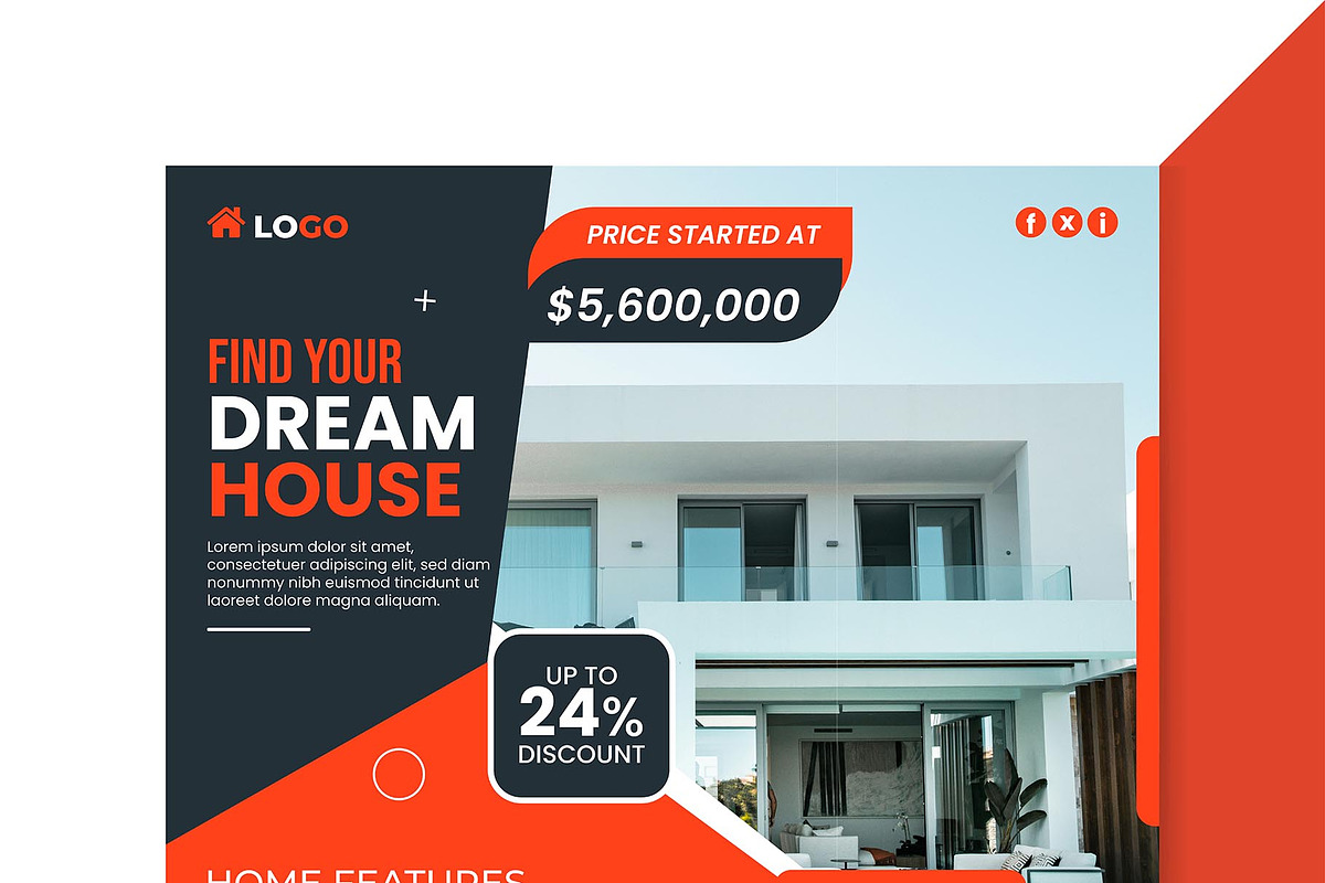 Real estate social media banner, a Decorative Illustration by Photoshop Action (Photo 15 of 17)