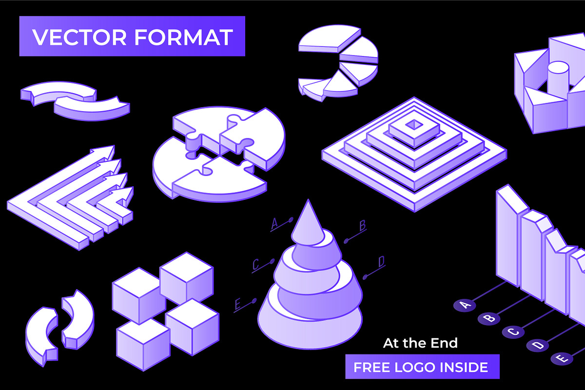 3D Vector Charts, Graphs & Diagram, a Technology Illustration by Abdulrehman58 (Photo 2 of 5)