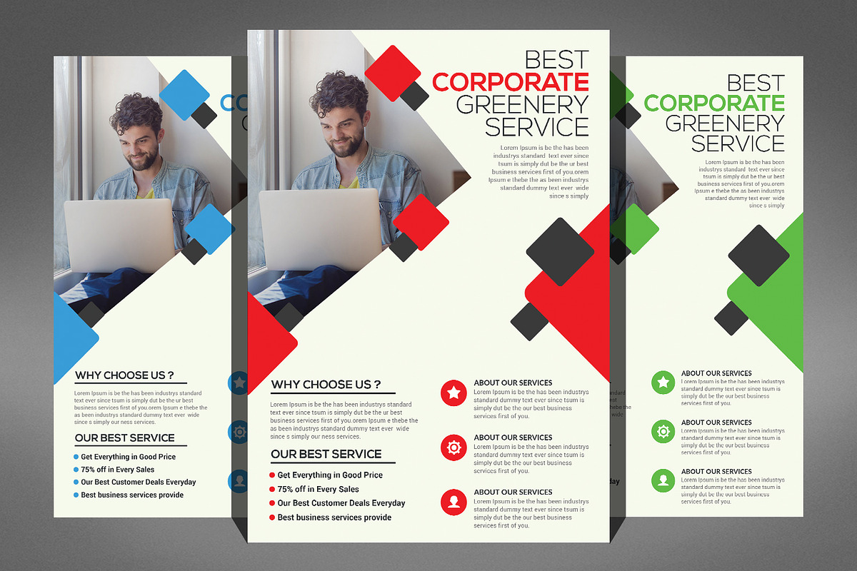 66 Corporates Flyers Bundle, a Flyer Template by Graphic Templates (Photo 56 of 67)