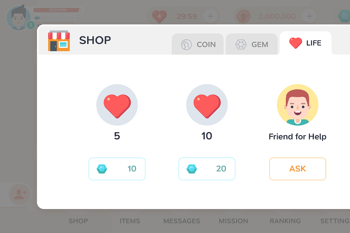 GUI - Mono Round, an UI Kit Template by LAYERLAB (Photo 18 of 32)